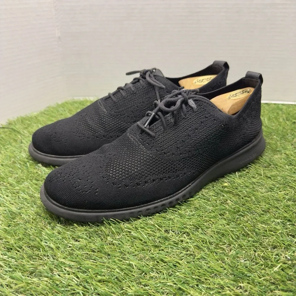 Cole Haan 2.Zerogrand Men's Size 11 Black Stitchlite Wingtip Oxford Shoes C28527